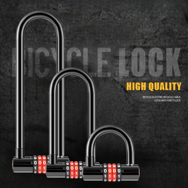 Cable Lock Flexible - Cadenas antivol en U étendu 185mm/173mm/50mm