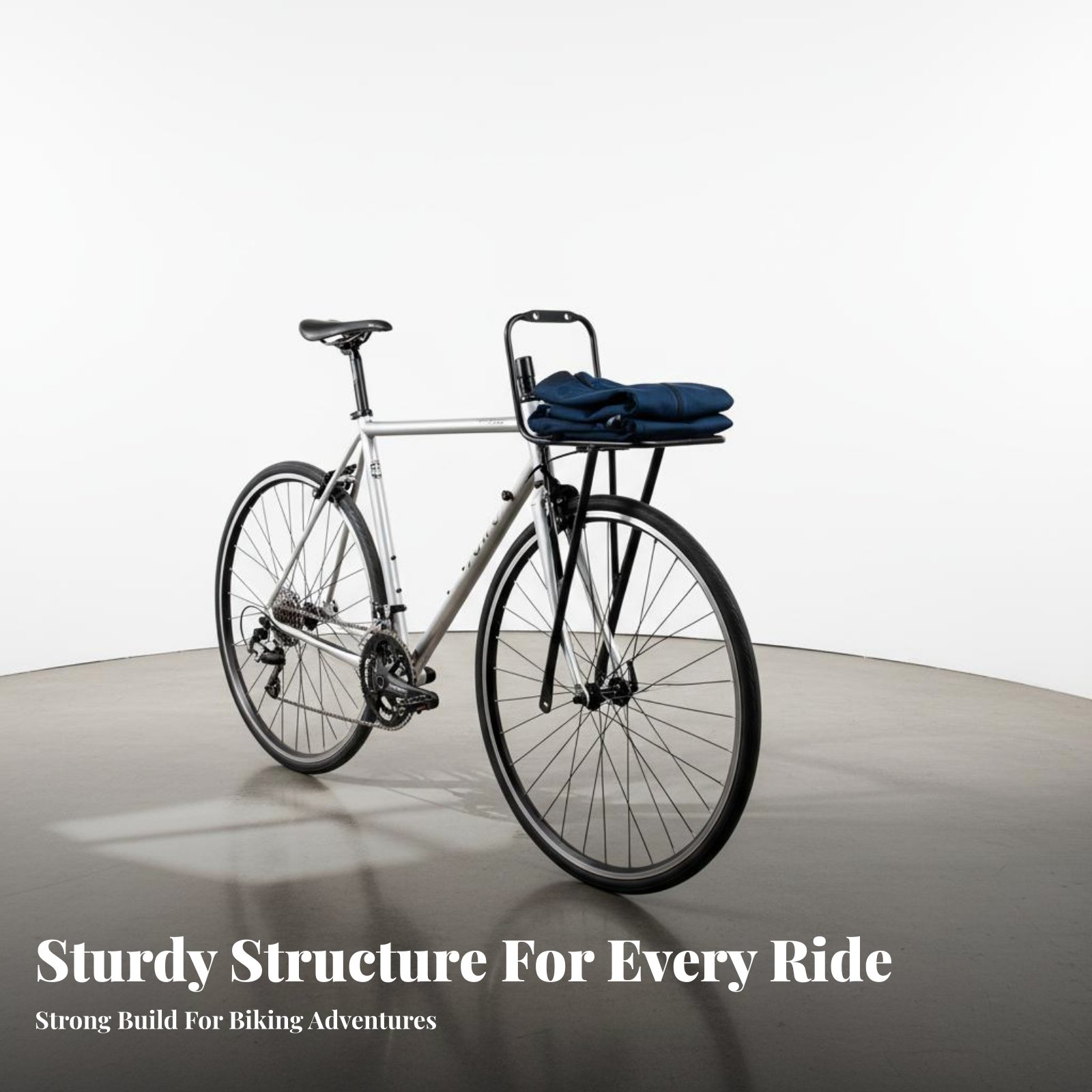 Cargo Rack Aluminum - Porte-bagages avant pour vélo, porte-sacoche avant