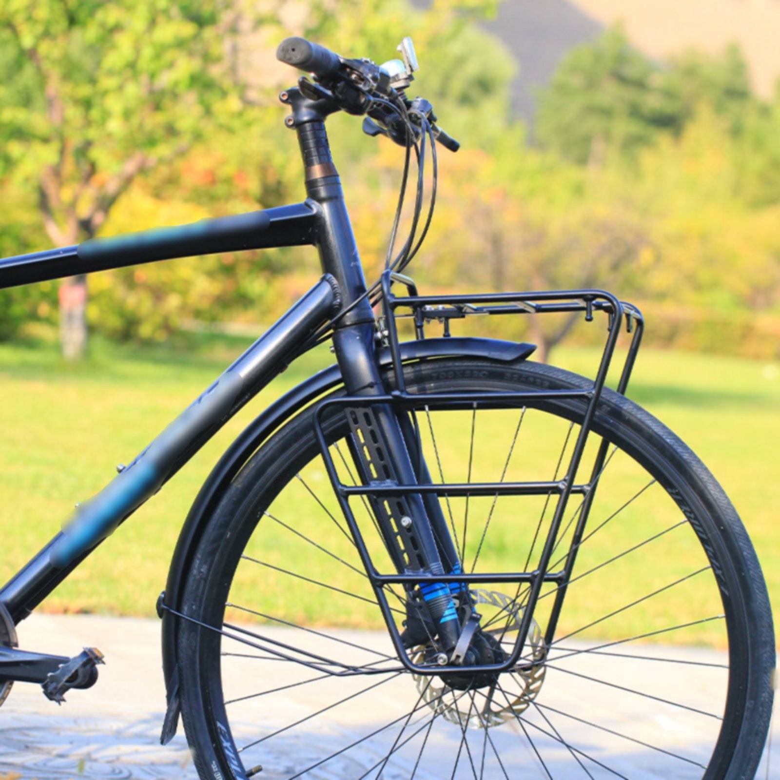 Cargo Rack Aluminum - Porte-bagages avant pour vélo de gravier,