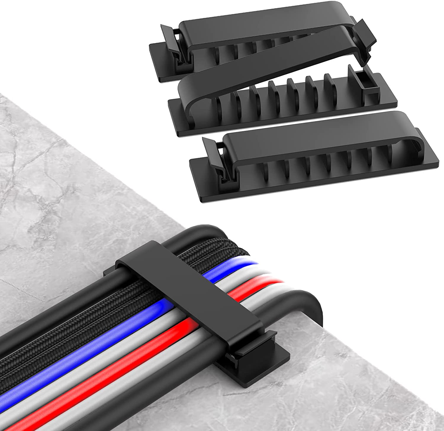 Cable Lock Flexible - Organisateur de câbles, gestion des fils,