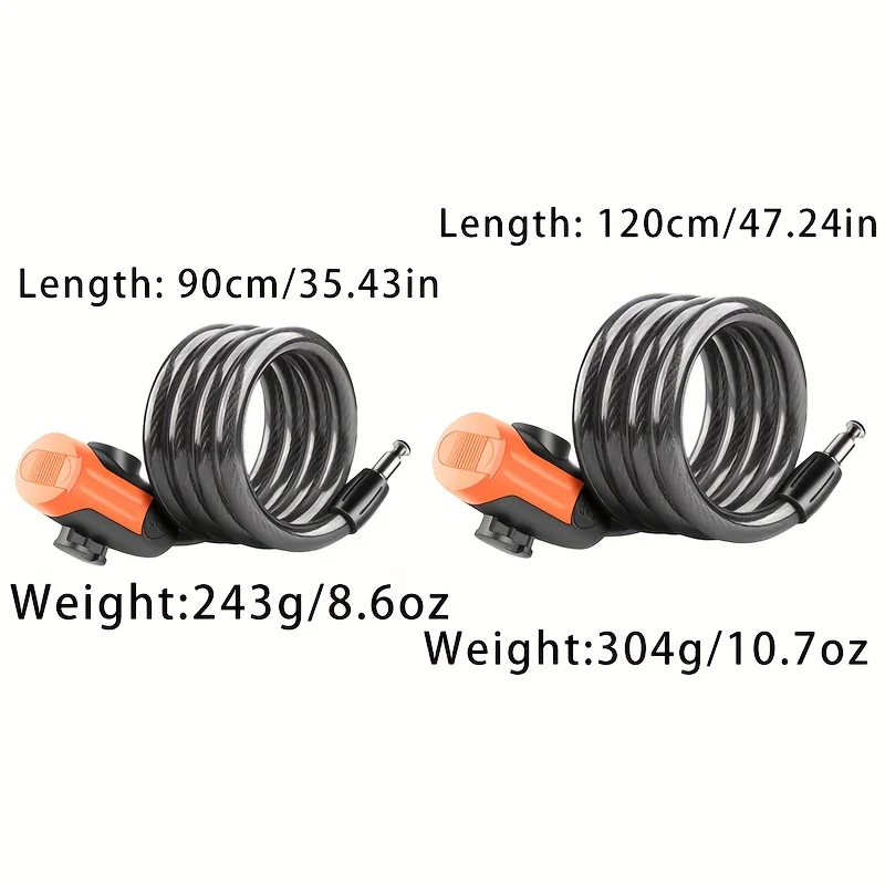 1SET Antivol de vélo en câble  - Cable Lock Flexible avis et prix