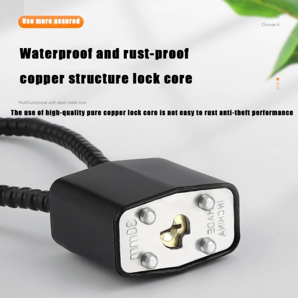 Cadenas souple multifonctionne - Cable Lock Flexible avis et prix